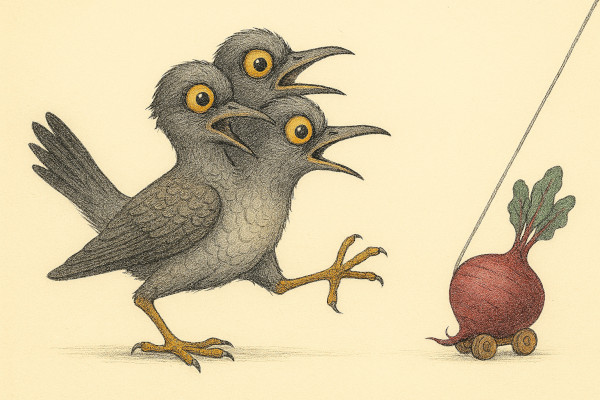 Kolme peaga kägu peeti jahtimas